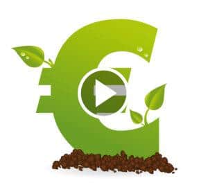 Nachhaltige Geldanlagen, Euro, Währung, grün, energie