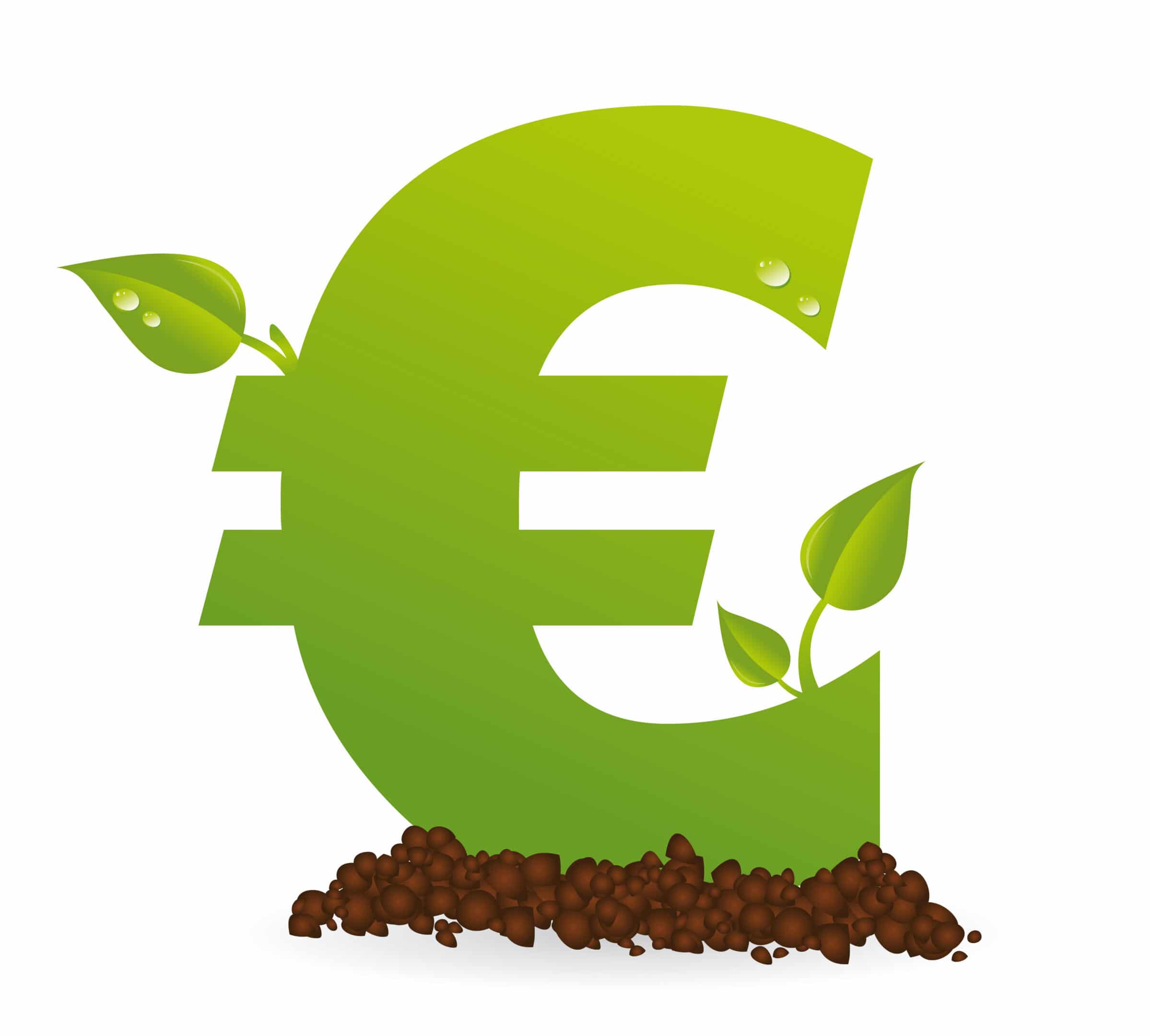 Nachhaltige Geldanlagen, Euro, Währung, grün, energie
