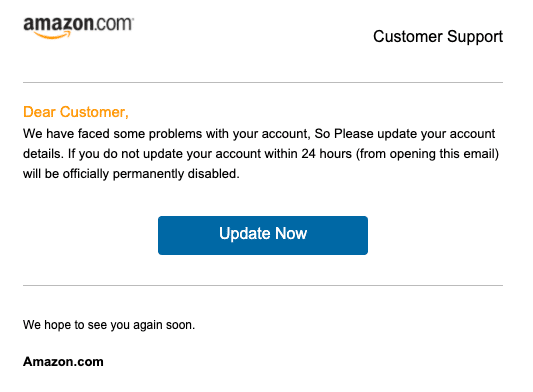 2020-10-02 Amazon Spam Fake-Mail Suspended