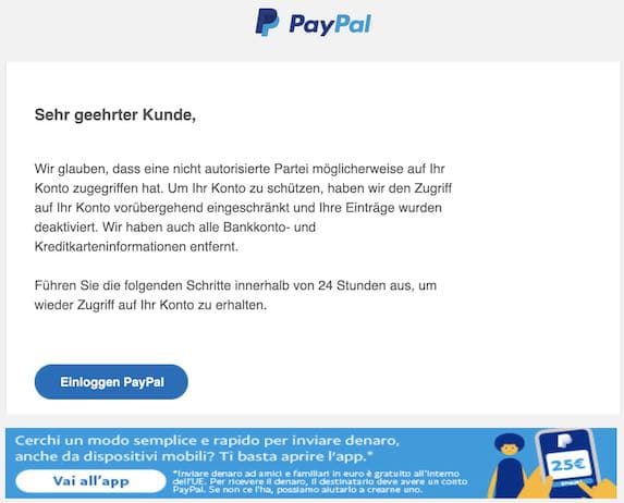 PayPal Phishing aktuell: Diese E-Mails sind Betrug (Spam Übersicht)