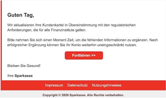 2020-10-27 Phishing Sparkasse