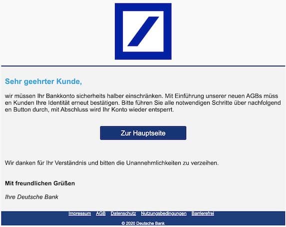 2020-12-07 Deutsche Bank Phishing