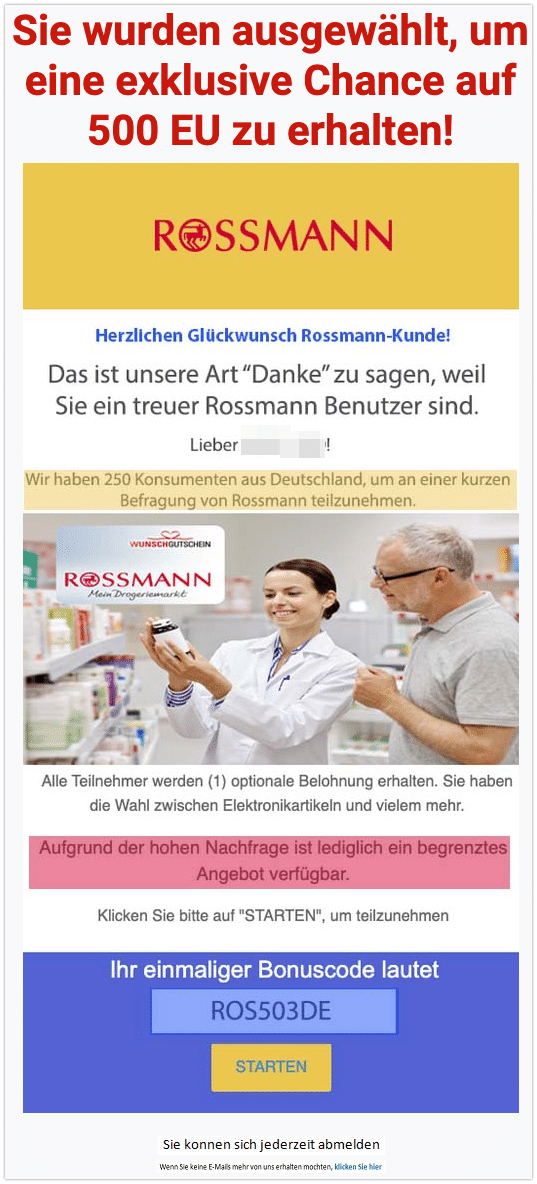 2020-11-03 Spam Rossmann