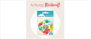 Rueckruf Rossmann Babydream Greifball