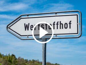 Schild Wertstoffhof