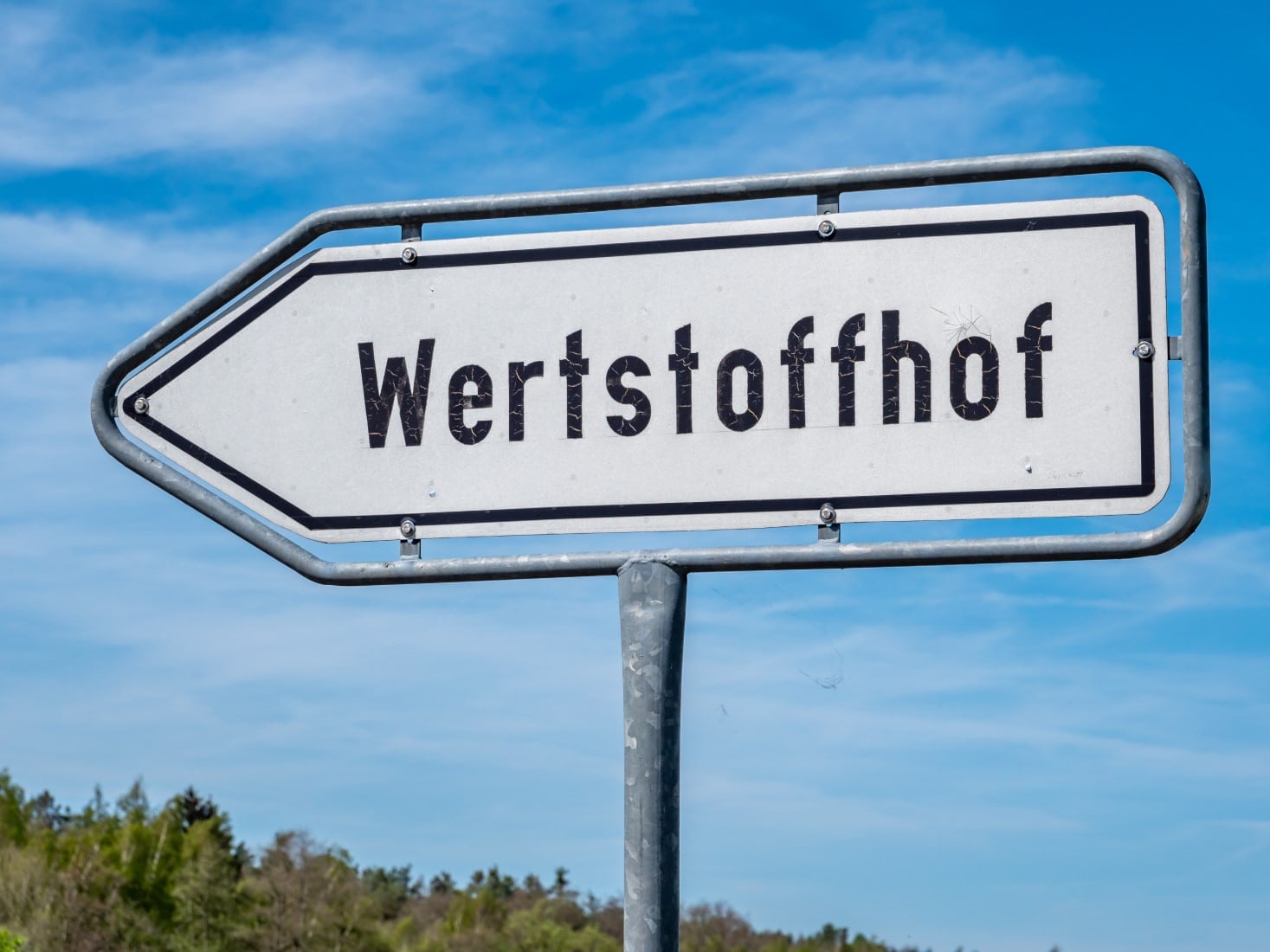 Schild Wertstoffhof