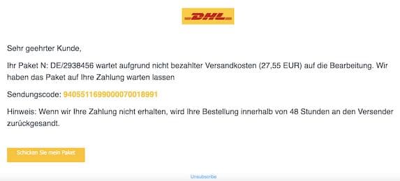 2020-12-16 DHL Spam