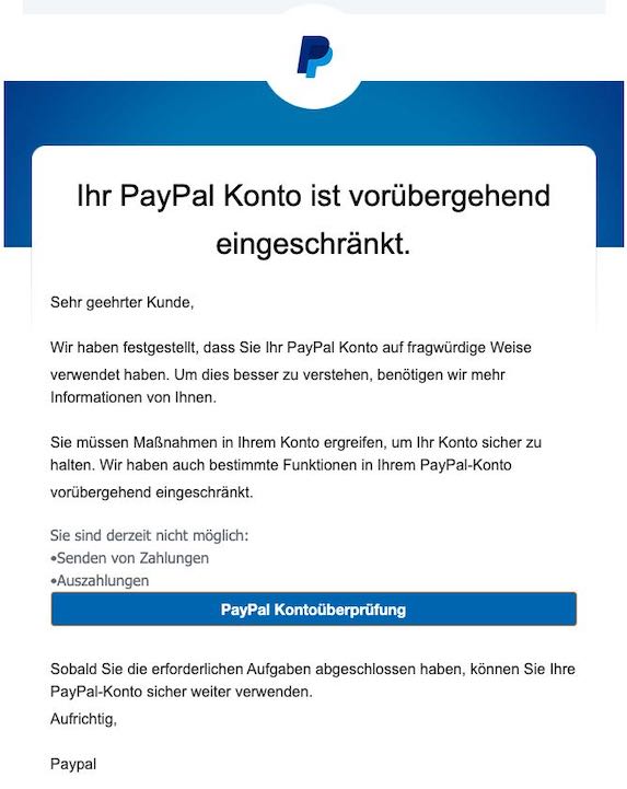 2021-01-05 PayPal Phishing