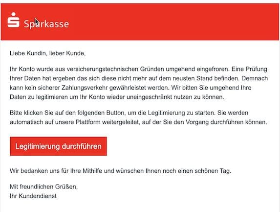 2021-01-23 Sparkasse Phishing