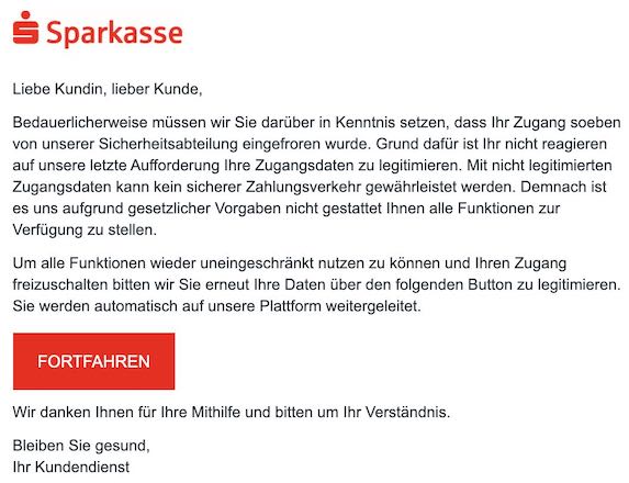 2021-02-11 Phishing Sparkasse