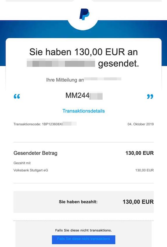 2021-03-07 Paypal Phishing