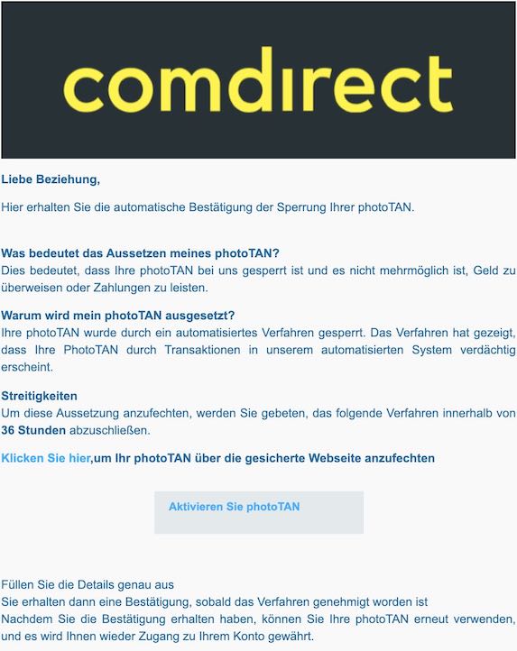 2021-03-31 Comdirect Spam