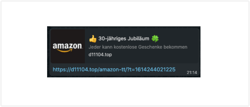 Amazon Gewinnspiel WhatsApp Link Logo