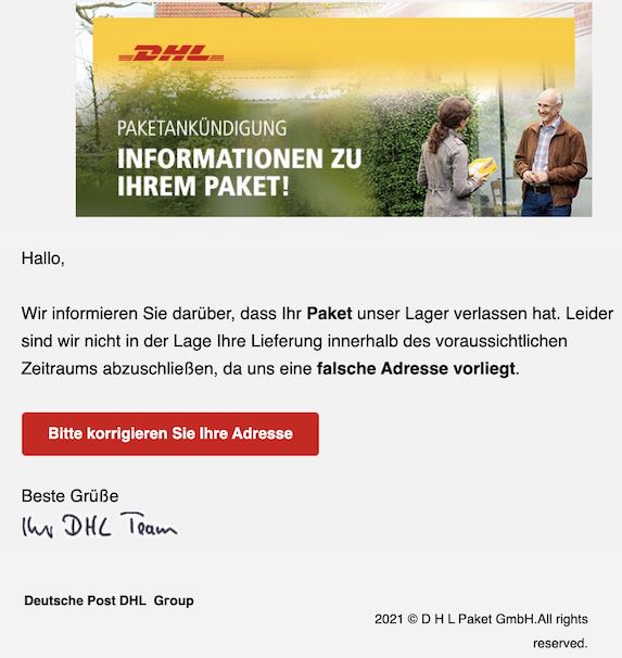 2021-03-10 DHL Phishing