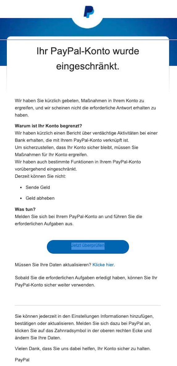 2021-03-24 PayPal Spam