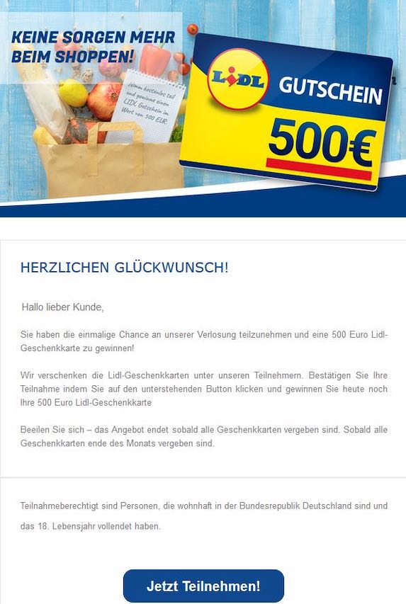 2021-04-04 Lidl Gewinnspiel