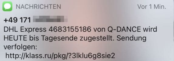 2021-04-08 SMS Spam DHL