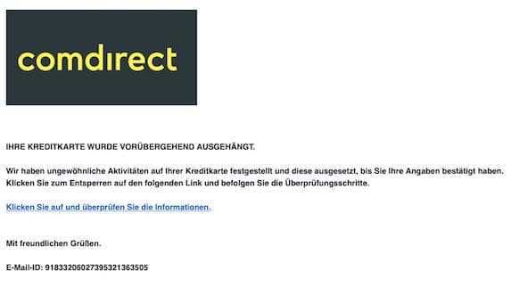 2021-04-09 Comdirect Spam