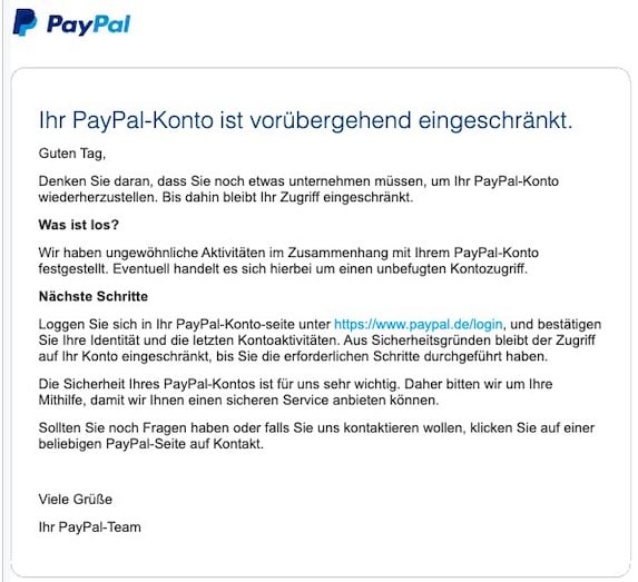 2021-08-10 PayPal Spam