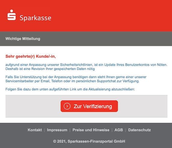 2021-04-04 Sparkasse spam