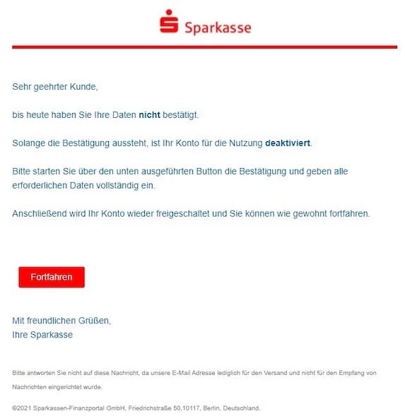 2021-04-12 Sparkasse Spam