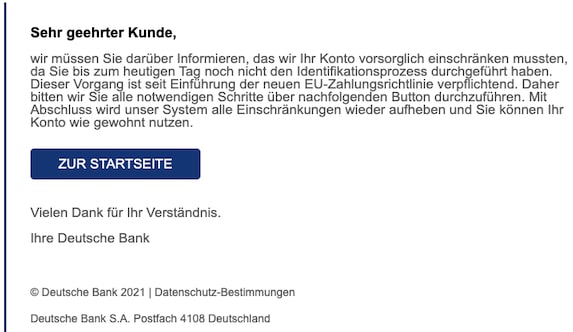 2021-04-19 Deutsche Bank Spam