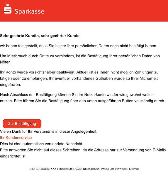 2021-04-30 Sparkasse Spam