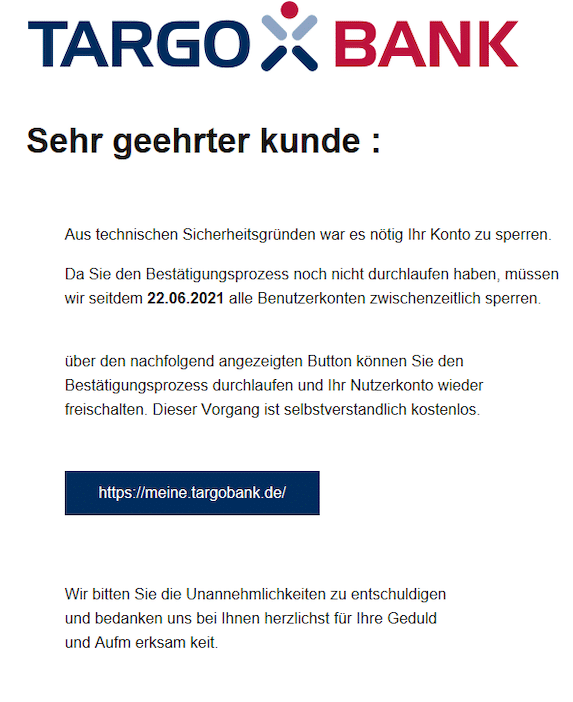 2021-06-22 Targobank Spam