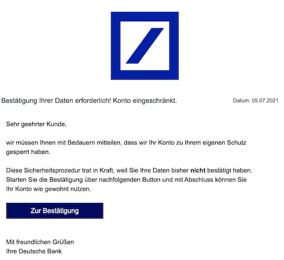 2021-07-08 Deutsche Bank Spam