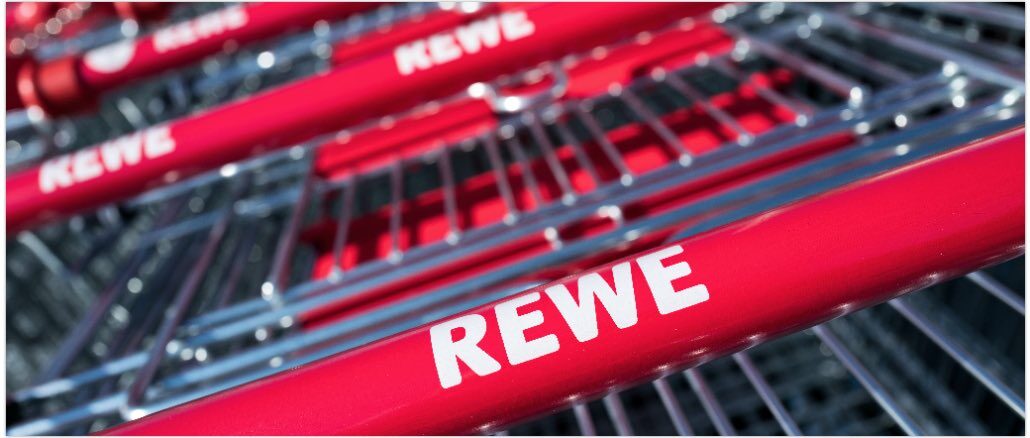 Rewe-Einkauswagen-Symbolbild Rewe-Einkauswagen-Symbolbild
